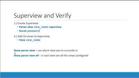 Role Based CLI Access