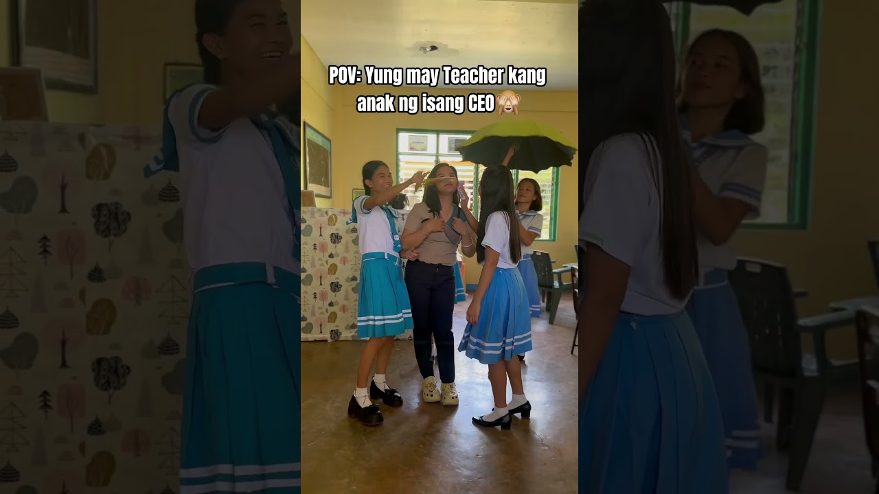 YUNG TEACHER MO NA FEELING MAY-ARI NG PAARALAN🙈 #funny #foryou #teacher #comedy #trending a