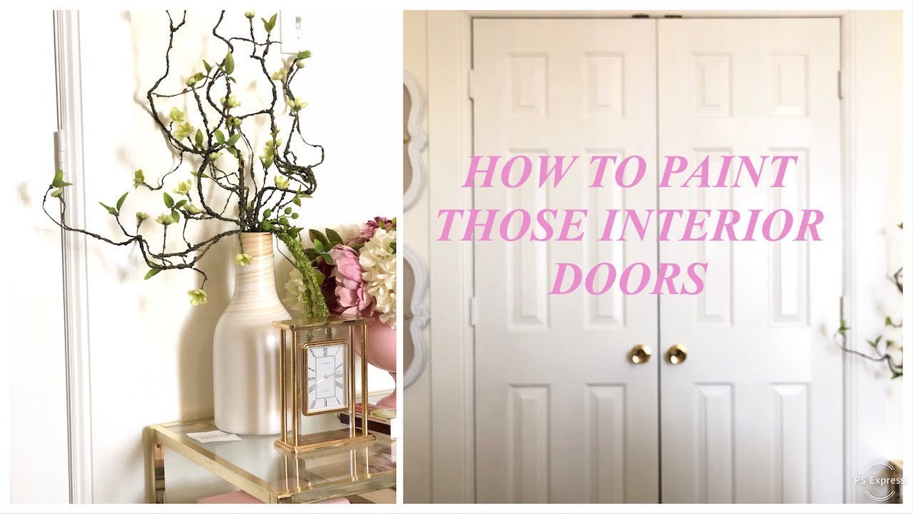 How to paint like a pro interior doors/get to know me chat - YouTube