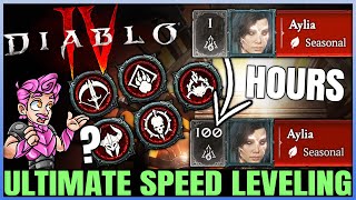 Diablo 4 - Get ANY Class to 100 FAST \& EASY - Free Season 4 Alts - ULTIMATE Leveling Guide \& More!