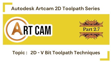 Artcam Tutorial Basic Part 2.7 - V Bit Toolpath Techniques for Detailed CNC Engraving Digital Effect