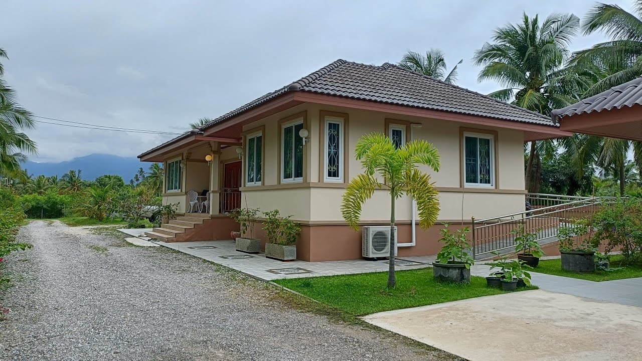 #ขายที่ดินพร้อมบ้านแถมเฟอร์นิเจอร์ หิ้วกระเป๋าเข้าอยู่ได้เลย 4ไร่31ตรว.อ.ทับสะแก จ.ประจวบคีรีขันธ์