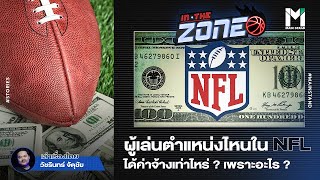 NFL : ผู้เล่นตำแหน่งไหนใน NFL ได้ค่าจ้างเท่าไหร่ ? เพราะอะไร ? | IN THE ZONE EP.78