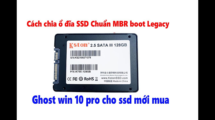 Hướng dẫn ghost ssd trong win 10 mini