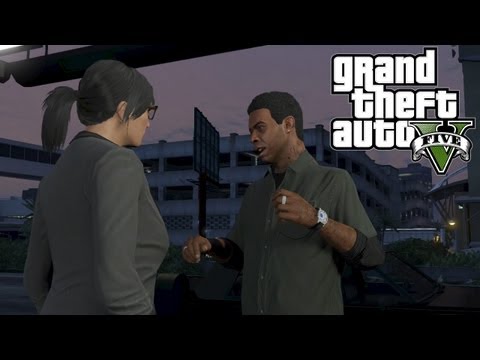 GTA Online Gameplay: Lamar Hitting on Female Character - Funny