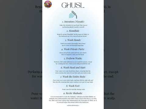 How To Do Ghusl Properly According To Sunnah Islam 