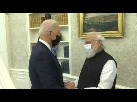 Joe Biden Welcomes PM Narendra Modi At The Oval Office Of The White House | Modi In America #Shorts