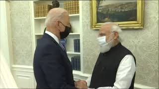 Joe Biden Welcomes PM Narendra Modi At The Oval Office Of The White House | Modi In America #Shorts
