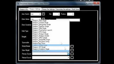 Garrysmod Addon Creator v1.0 [Make A Swep]