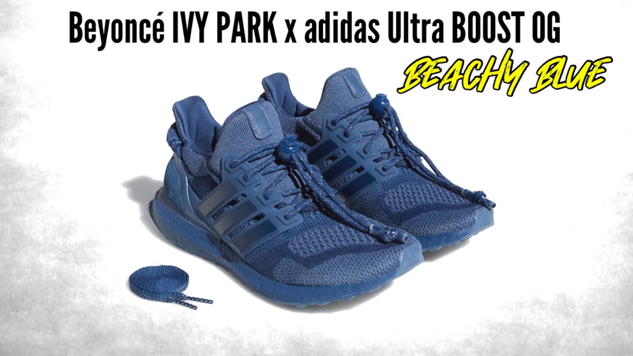 Beyoncé IVY PARK x adidas Ultra BOOST OG BEACHY BLUE Detailed Look Beyoncé IVY PARK x adidas Ultra BOOST OG BEACHY BLUE Detailed Look