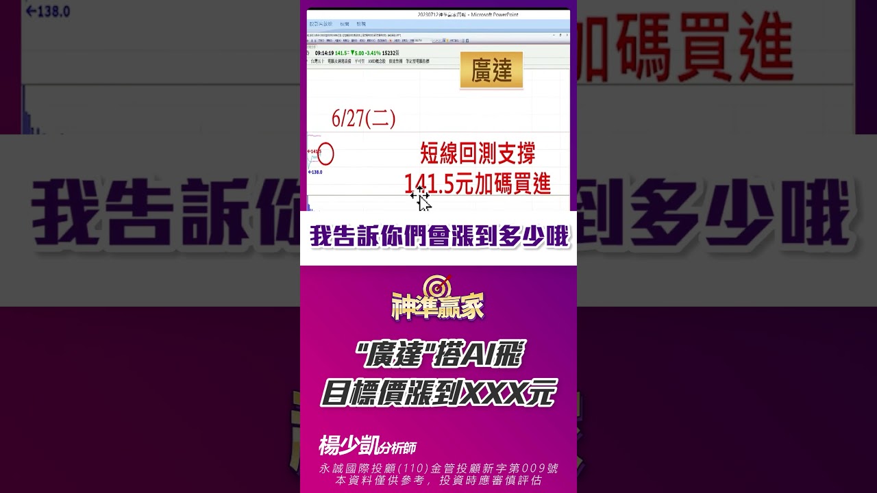 「廣達」搭AI飛車漲到哪? 目標價XXX元！ ｜20230714 