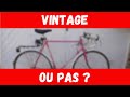 C&#39;est quoi un vélo vintage ?
