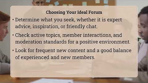 Should I Participate In Specialized Online Forums?