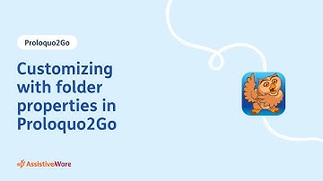 Customizing with folder properties in Proloquo2Go