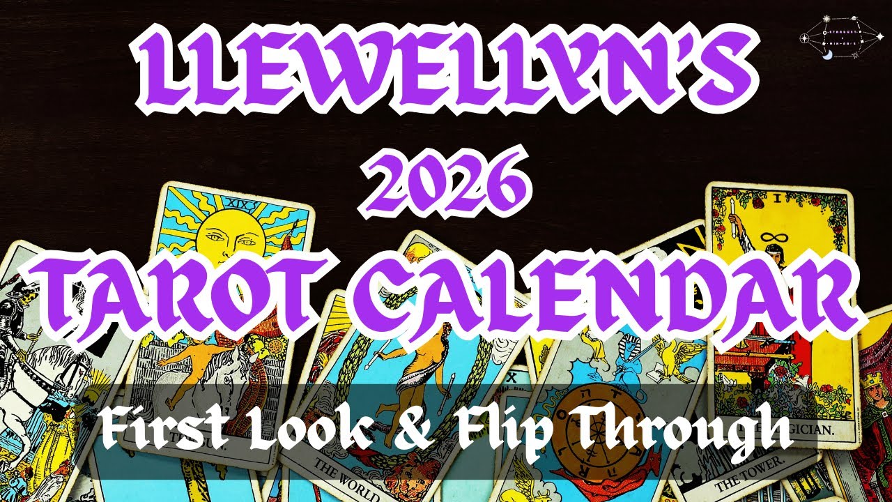 Llewellyn’s 2026 Tarot Calendar Unboxing + Flip-Through | Tarot Wall Calendar Review