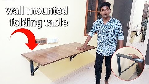 Folding wall mounted table/study/laptop/office/kitchen/writting/folding table making video