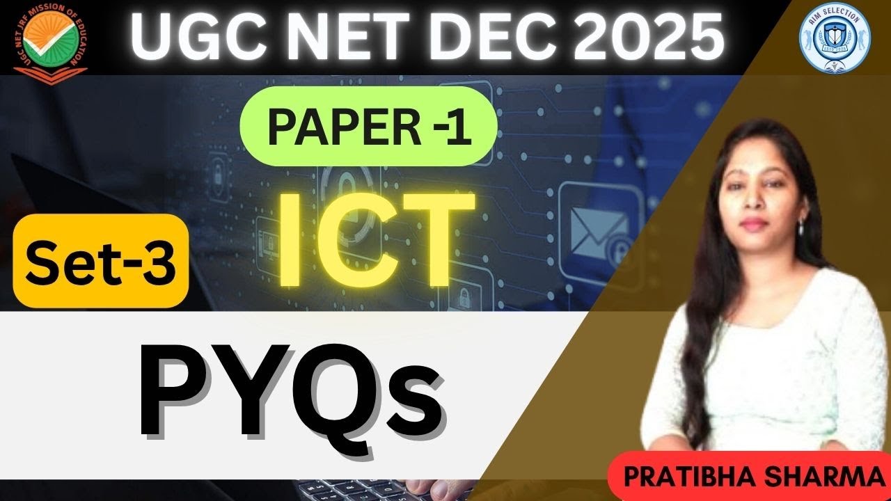 UGC NET Paper 1 ICT | UGC NET ICT Most Repeated PYQ's | UGC NET ICT Paper 1