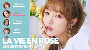 IZ*ONE - La Vie En Rose (Line Distribution + Lyrics)