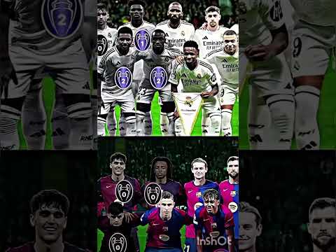 عدد دوري ابطال اوروبا للاعبين برشلونة و لاعبين ريال مدريد