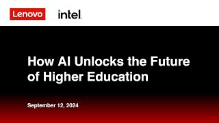 How AI Unlocks the Future of Higher Education