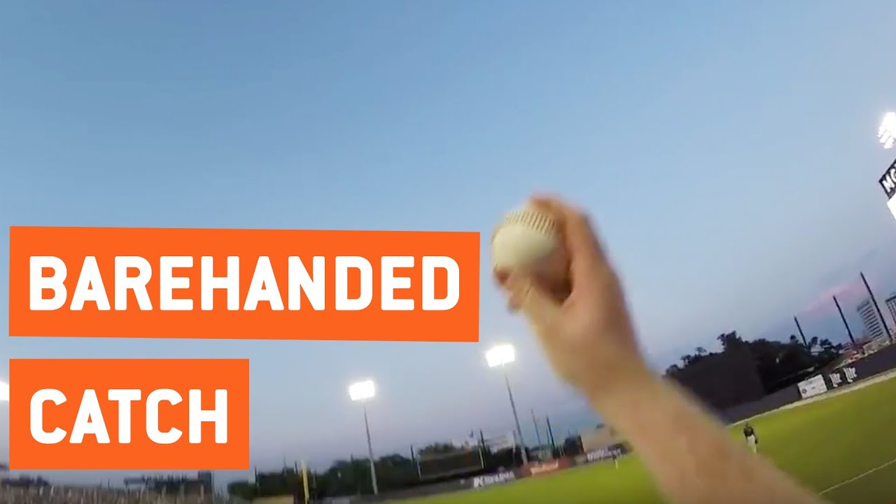 crashes on air Baseball Fan Makes Incredible Catch | Barehanded