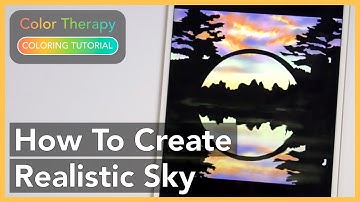 Coloring Tutorial: How to Create a Realistic Sky Blending with Color Therapy App