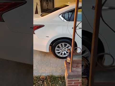 My 2030 Nissan Altima gets black magic ✨ graphene tire shine
