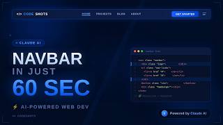 Build a Full Navbar with Claude AI in Just 60 Seconds!