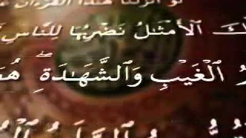 قراءة مؤثره للشيخ مشاري العفاسي اخر سورة الحشر