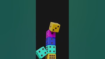 "Endless Loop Dice Roll 🎲 | Satisfying Blender Animation #Shorts"