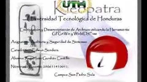 Encriptación y Desencriptación de Archivos Utilizando las Herramientas GPG4Win y WinMD5Free