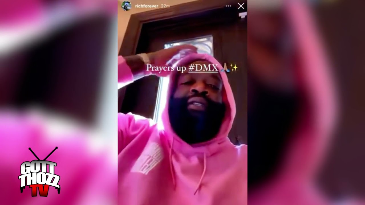 RICK ROSS Reacts to DMX Overdoe and BRAIN DEAD Coma 😢🙏🏼🐾 