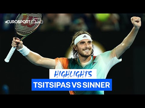 Scintillating Tsitsipas Blows Away Sinner to Reach Semi-Finals  | Eurosport Tennis