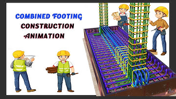 Construction of Combined Footing Animation 3D | Blender Boy BD