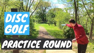 Disc Golf Practice Round | Eagle Ridge Oswego Illinois Resimi