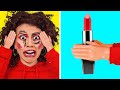MÃOS MINÚSCULAS - DESAFIO DE 24 HORAS || Maquiagem X Mãos Minúsculas! Comédia por 123 GO! CHALLENGE