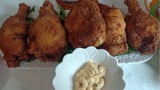 Fried chicken thighs افخاذ الدجاج مقلية و مقرمشة بطريقة سهلة ولذيذة