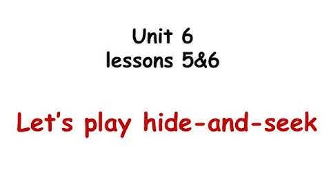 Connect plus KG2 Unit 6 lesson 5&6(1)