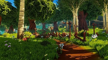 Stylized Handpainted Environment : Woodland for Unity