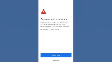 your connection is not private #shorts #