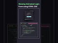 This Login Form GLOWS & Everyone's Copying It! 🌟💜 #shorts #shortsvideo #login #animation #js #ai