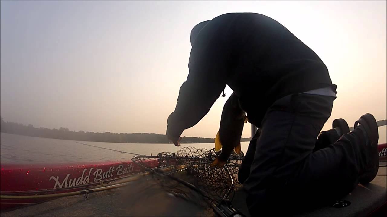 Mudd Butt Baits bass fishing. Catching a 4 pound small mouth bass Madison, WI.