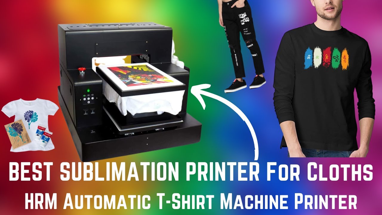  hrm Automatic Digital T-Shirt Printer A3 DTG Printer Prinning  on Hoodies Sweatshirts Pants Tshirts 110v/220v, Without Ink