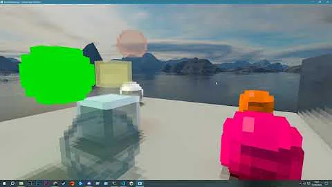Voxel raytracing with per voxel lighting - video demo