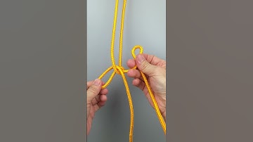 One of the best ways to tie a non adjustable loop knot #knotsman #shorts