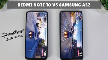 Samsung Galaxy A52 vs Xiaomi Redmi Note 10 | Fingerprint Test, SpeedTest, Camera Comparison