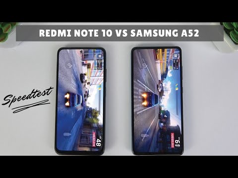 Samsung Galaxy A52 vs Xiaomi Redmi Note 10 | Fingerprint Test, SpeedTest, Camera Comparison