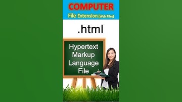 #computerknowledge  Computer File Extension, Web Files, .html - Hypertext Markup Language File