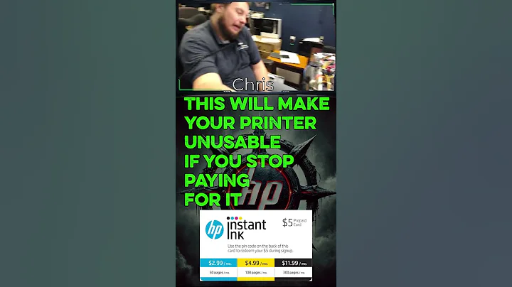 HP Instant Ink Will Brick Your Printer