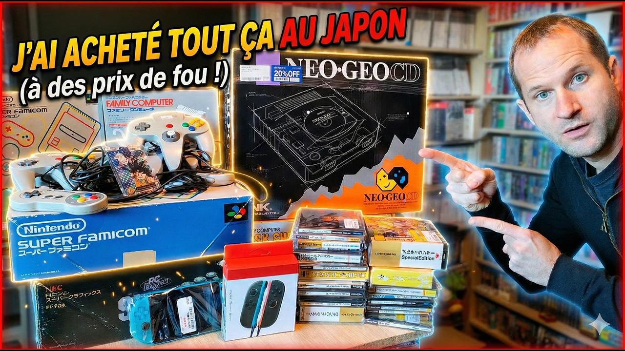 J'ai ramené tout ces jeux vidéo du japon !